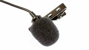 Lavalier microphone of lapel microphone ready for video making